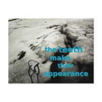 the teeth make their appearance postcards
