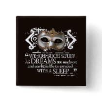The Tempest Quote Pinback Button