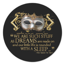 The Tempest Quote (Gold Version) stickers