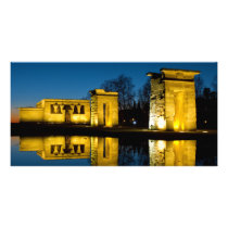 The Temple of Debod in Madrid Spain Custom Photo Card