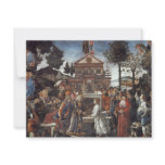 The Temptation Of Christ By Botticelli Sandro Personalized Announcements