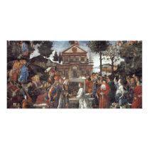 The Temptation Of Christ By Botticelli Sandro Photo Greeting Card