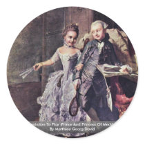The Temptation To Play (Prince And Princess) Round Sticker