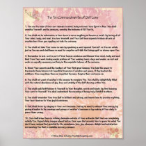 The Ten Commandments of Self Love Posters