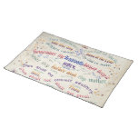 "The Ten Commandments" placemat
