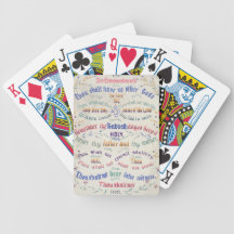 The Ten Commandments Poker Cards