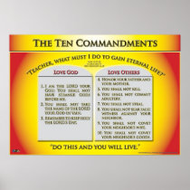 The Ten Commandments Print