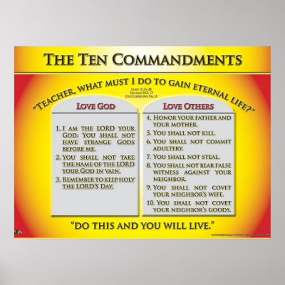 The Ten Commandments Print