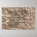 THE TEN COMMANDMENTS POSTERS