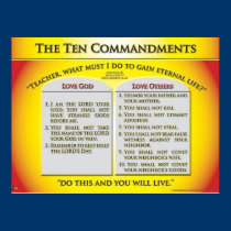 The Ten Commandments posters