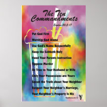 The Ten Commandments Print