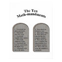The Ten Math-Mandments posters by pidyetshirts The Ten Math-Mandments posters