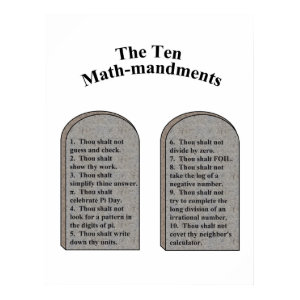 The Ten Math-Mandments
