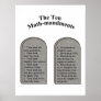 The Ten Math-Mandments Posters