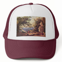 The Terrace At Marly By Robert Hubert Mesh Hats