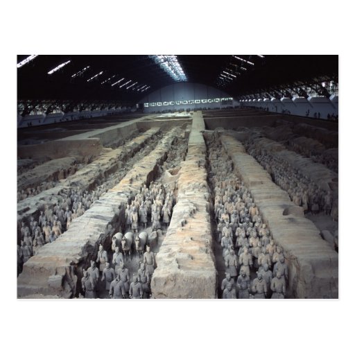 The Terracotta Army, Xian, China, Postcard