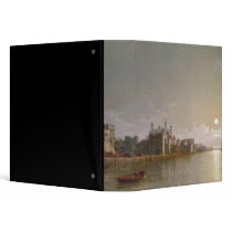 The Thames by Moonlight with Traitors' Gate 3 Ring Binders