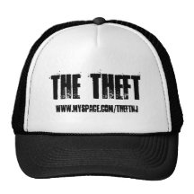 The Theft, www.myspace.com/theftnj - Customized Mesh Hat
