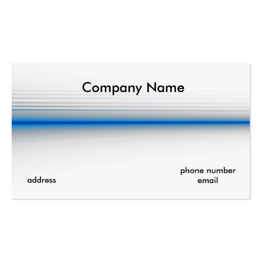 The Thin Blue Line Business Card (front side)