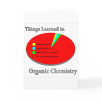 The Things I learned in Organic Chemistry Greeting Cards