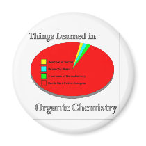 The Things I learned in Organic Chemistry Fridge Magnets