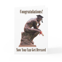 The Thinker Graduate/Congratulations Card