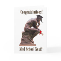 The Thinker Graduation Card