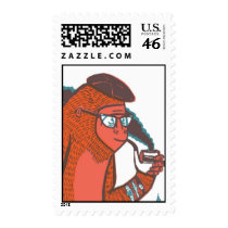 The Thinker postage