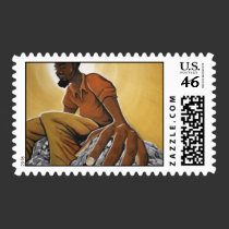 The Thinker Stamp stamps