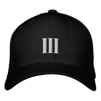 THE THIRD embroidered hats