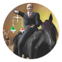The Third Horseman Round Sticker