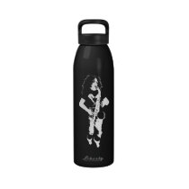 The Thirsty Sax Player Silhouette Water Bottle at Zazzle