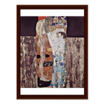 The Three Ages Of Woman By Klimt Gustav postcards