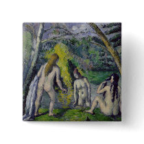 The Three Bathers, c.1879-82 Pinback Button