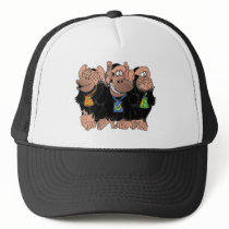 THE THREE CHIMPS hats by nassosvakalis THE THREE CHIMPS hats