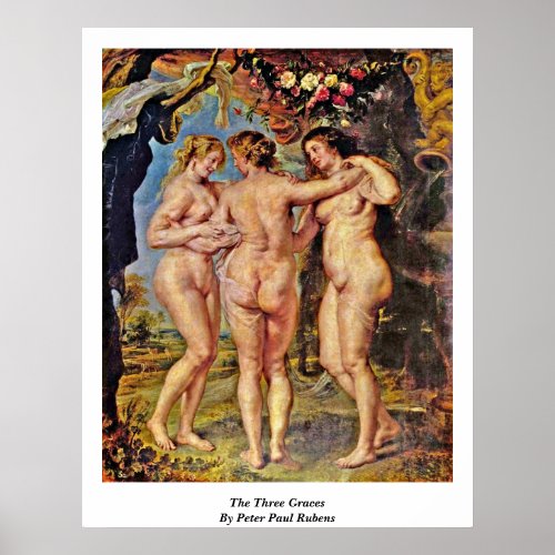 The Three Graces By Peter Paul Rubens Print