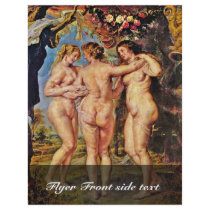 The Three Graces,  By Rubens, Peter Paul Flyer