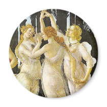 The Three Graces by Sandro Botticelli Refrigerator Magnets