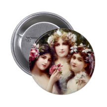 The Three Graces Pinback Button
