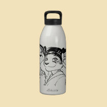 The Three Jaguars water bottles
