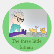 The three little kittens stickers