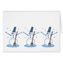 The Three Snowmen Card