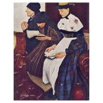 The Three Women In The Church By Leibl Wilhelm Custom Flyer