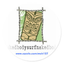 The Tiki Sticker from BSN Bodysurfing Apparel