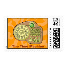 The Time Machine - H. G. Wells Postage Stamp