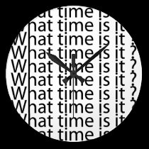 The time of the clock wall clocks