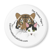 The Tiniest Tiger Logo Magnet