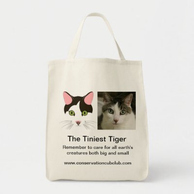 The Tiniest Tiger's Organic Grocery Tote Tote Bags