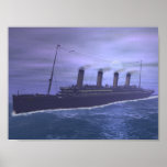 The Titanic Sails Into History posters