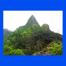 The top of Pali Lookout poster on Oahu